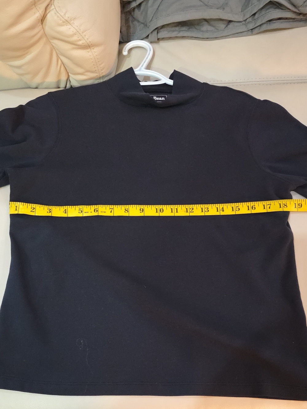 L.L. Bean Womens Layering Black Long-Sleeve Mock Neck Cotton Knit Top Classic - Picture 6 of 11